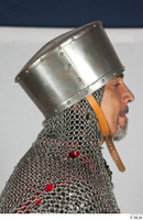  Photos Medieval Knight in mail armor 8 Historical Medieval soldier Plate Helmet head mail hood 0007.jpg